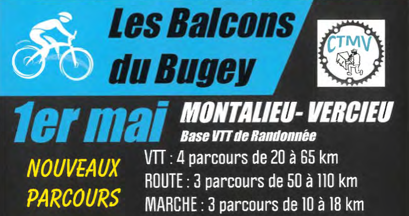 Les Balcons du Bugey – 1er Mai – Cyclotourisme Montalieu Vercieu – Comité  Départemental de Cyclotourisme de l'Isère